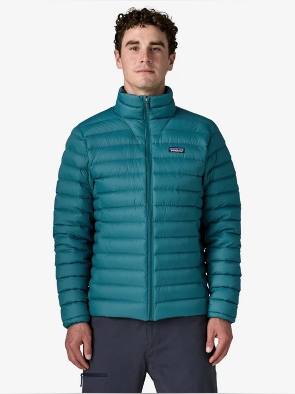 Patagonia men’s blue green Quilted Packable Puffer Jacket